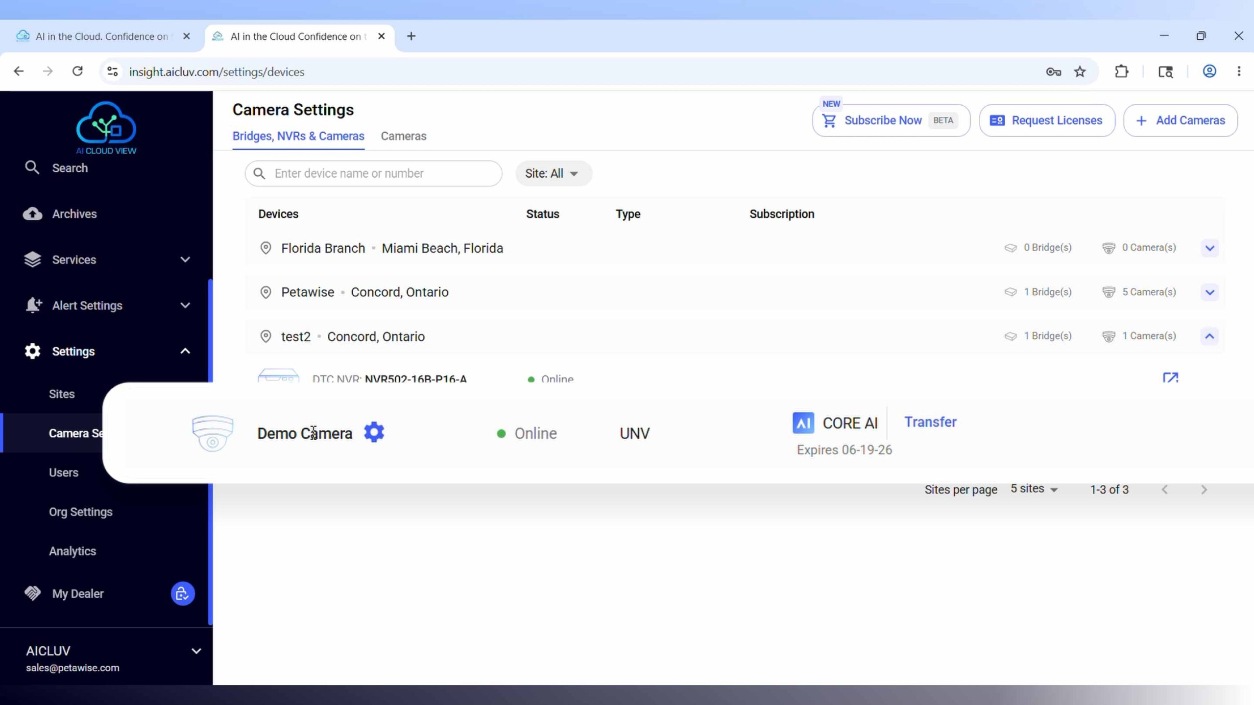 Manage AI Licenses